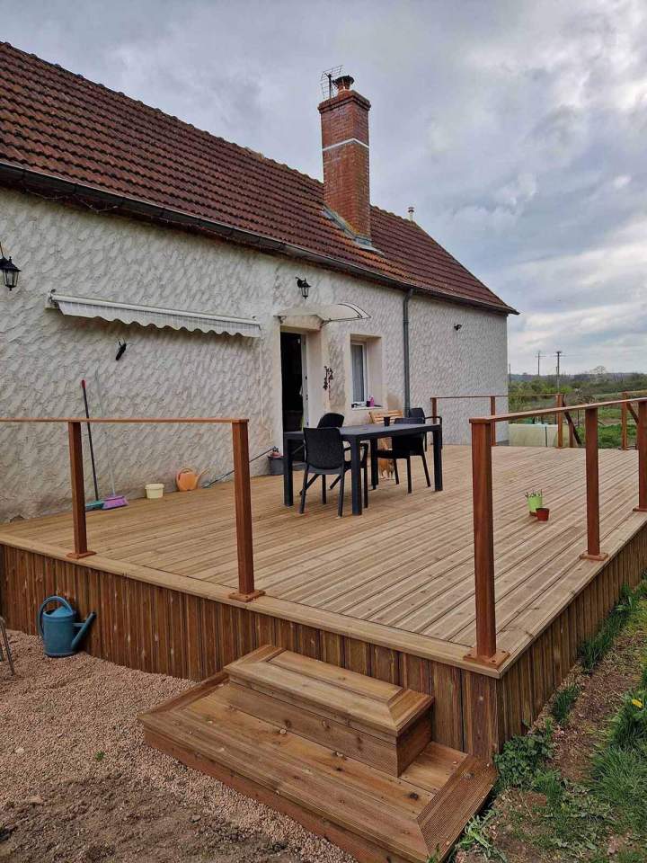 Pose de terrasse bois Moulins